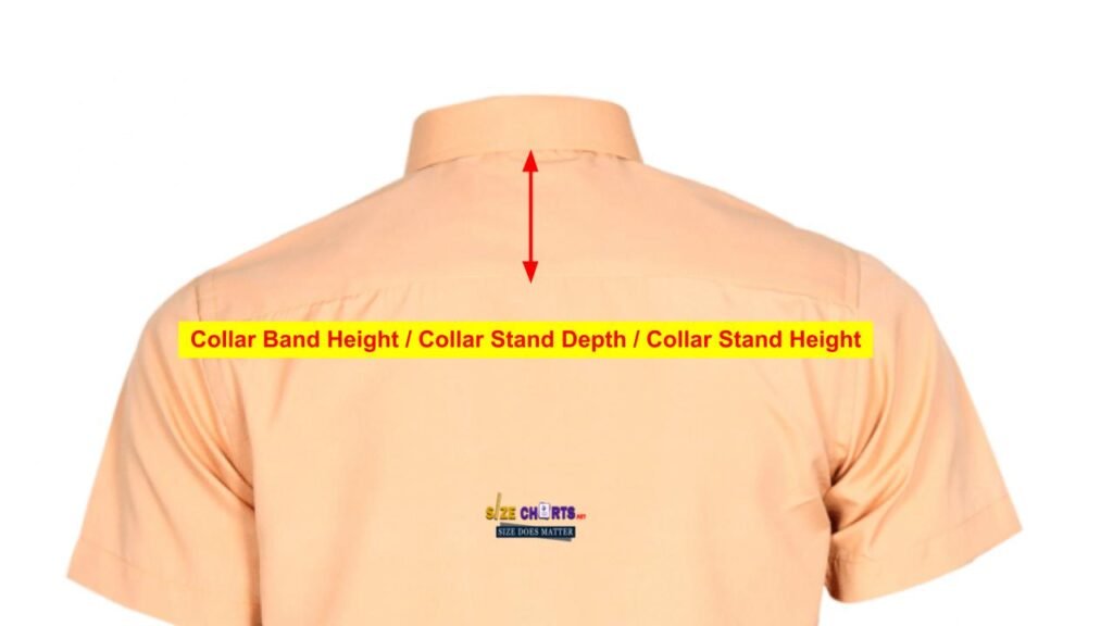 Collar Band Height / Collar Stand Depth / Collar Stand Height