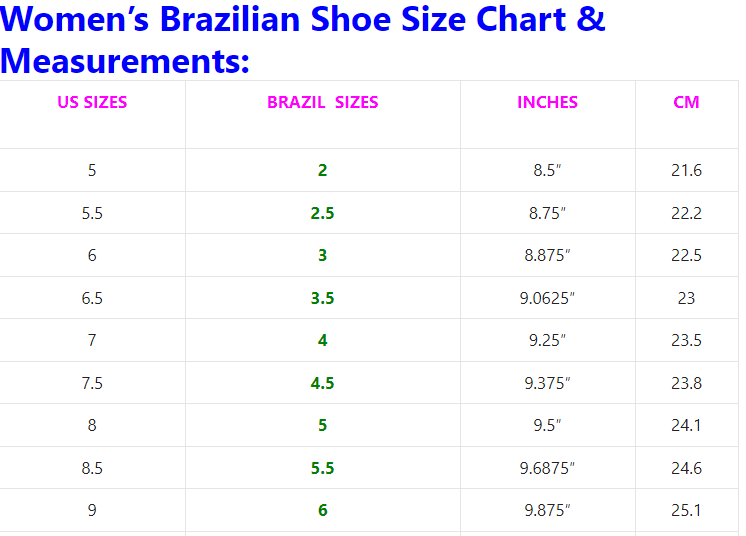 Adidas us uk sale shoe size brazil