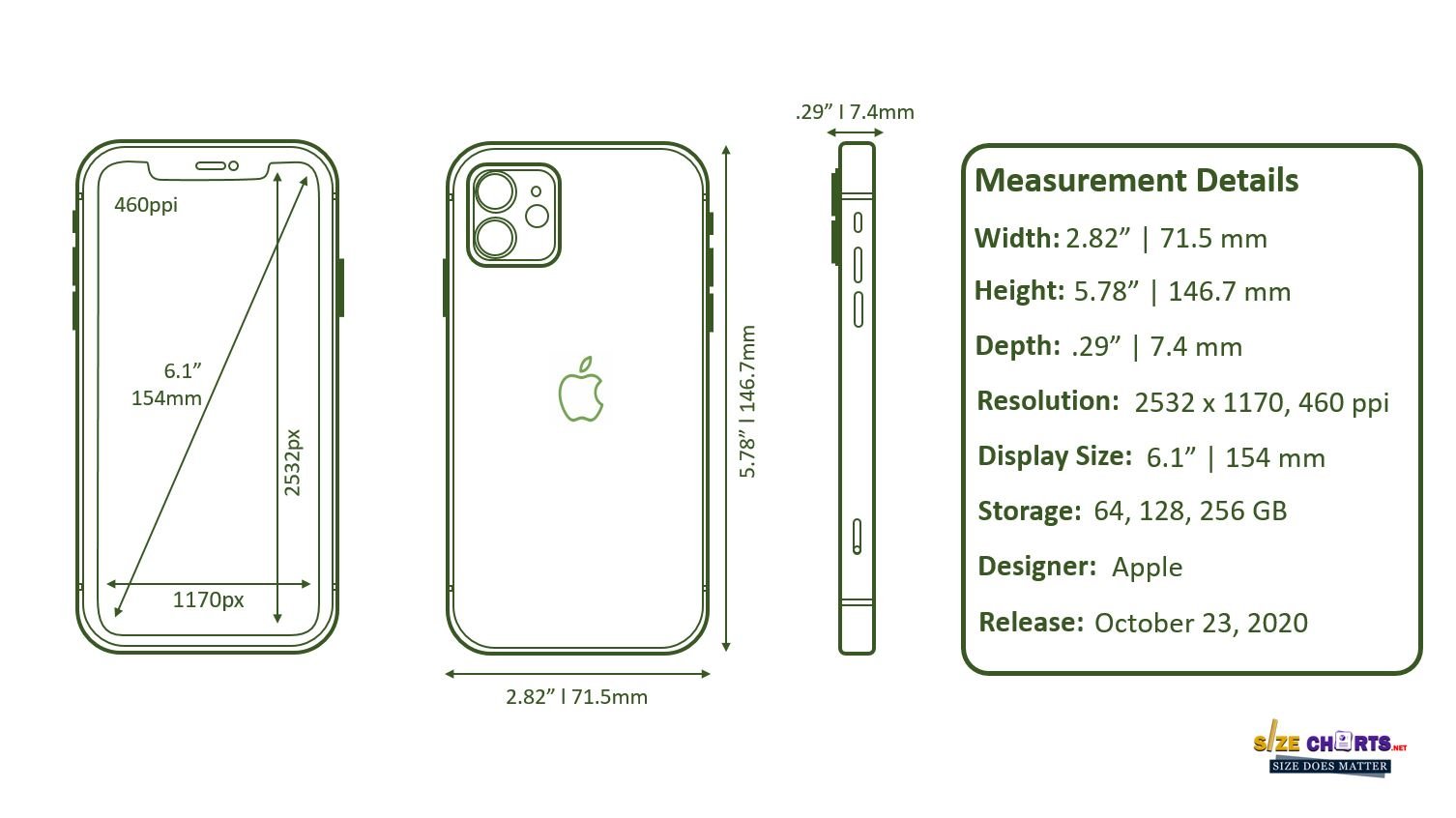 Apple iPhone XS Max Size